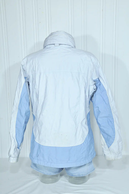 Veste de ski Columbia femme bleu clair et blanc – Taille M