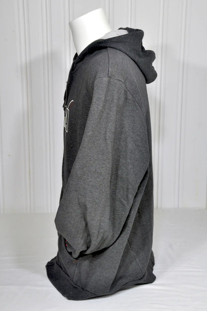 Sweat à capuche zippé Puma gris