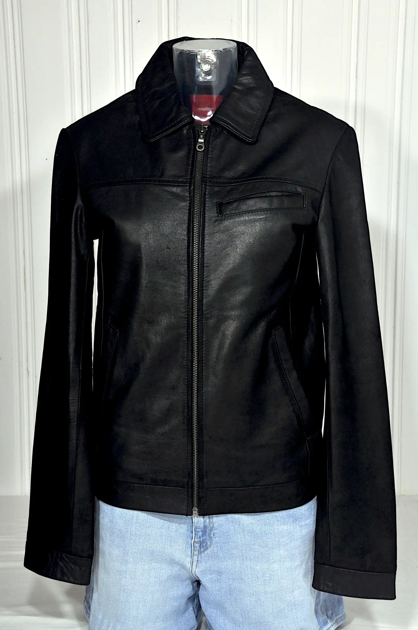 Blouson en cuir noir Celio – Taille S