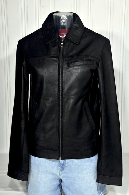 Blouson en cuir noir Celio – Taille S
