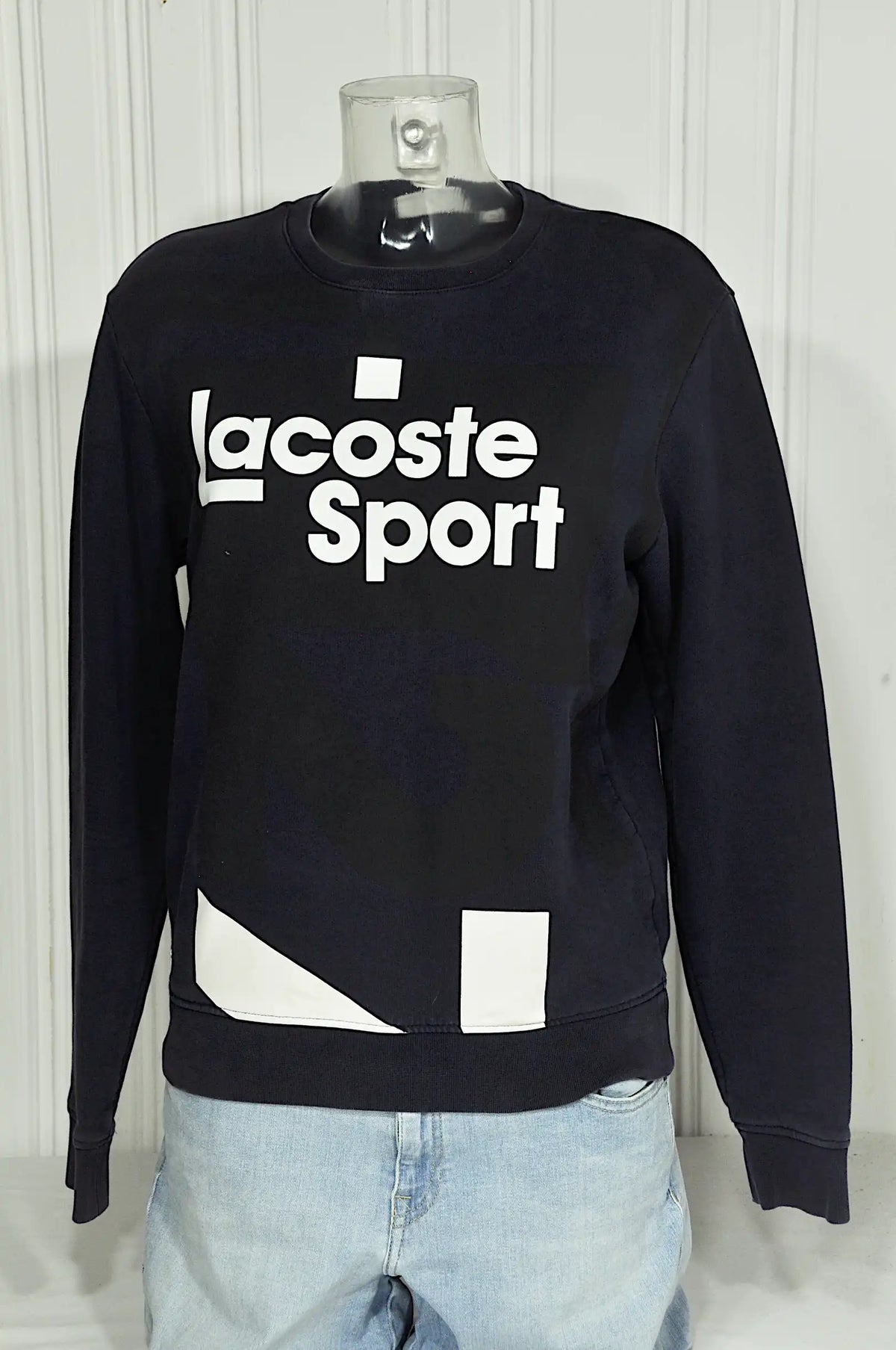 Sweat Lacoste Sport bleu marine – Taille XS – Coton