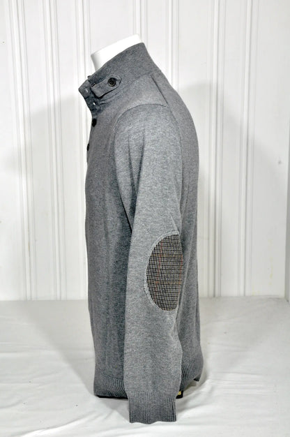 Pull Tommy Hilfiger gris à coudières – Taille M