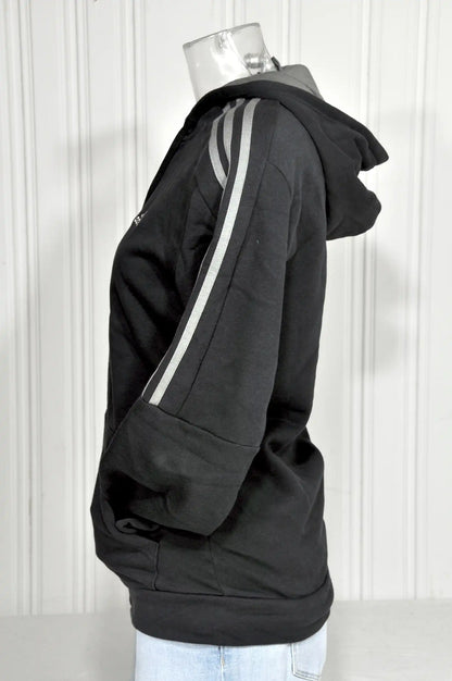 Sweat à capuche zippé Adidas noir – Taille XS