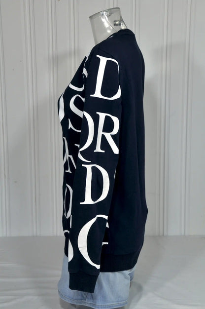 Sweat DSQUARED2 noir à imprimé graphique – Taille S