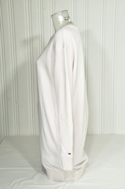 Robe sweat Tommy Jeans femme S rose pâle