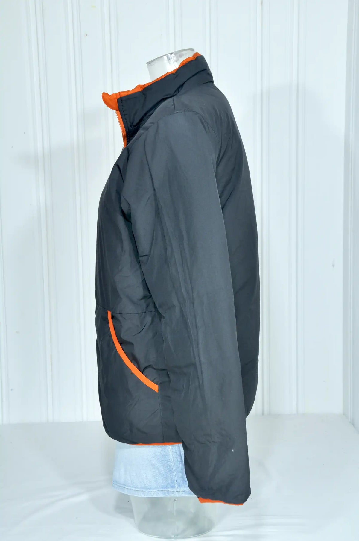Doudoune réversible The North Face 550 noire & orange – Taille S