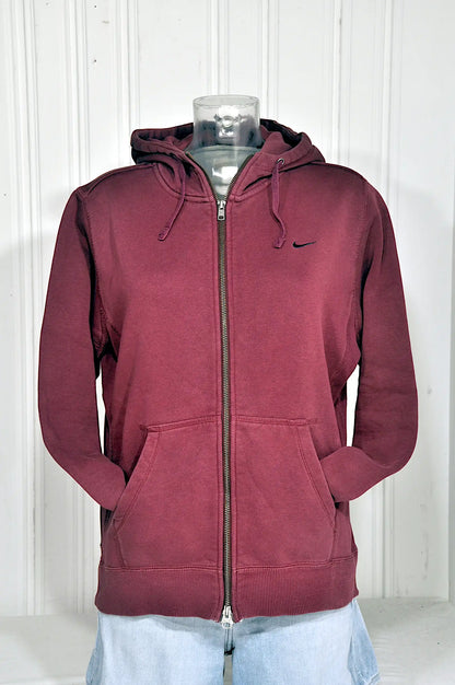 Sweat à capuche zippé Nike bordeaux – Taille L