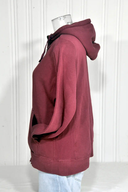 Sweat à capuche zippé Nike bordeaux – Taille L