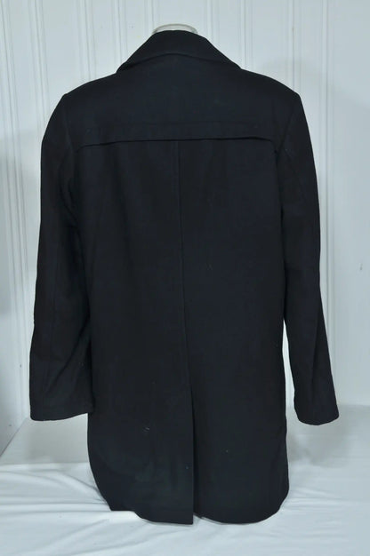 Manteau Azzaro 100% laine bleu foncé – Taille 52