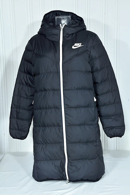 Doudoune longue réversible Nike noire – Taille S