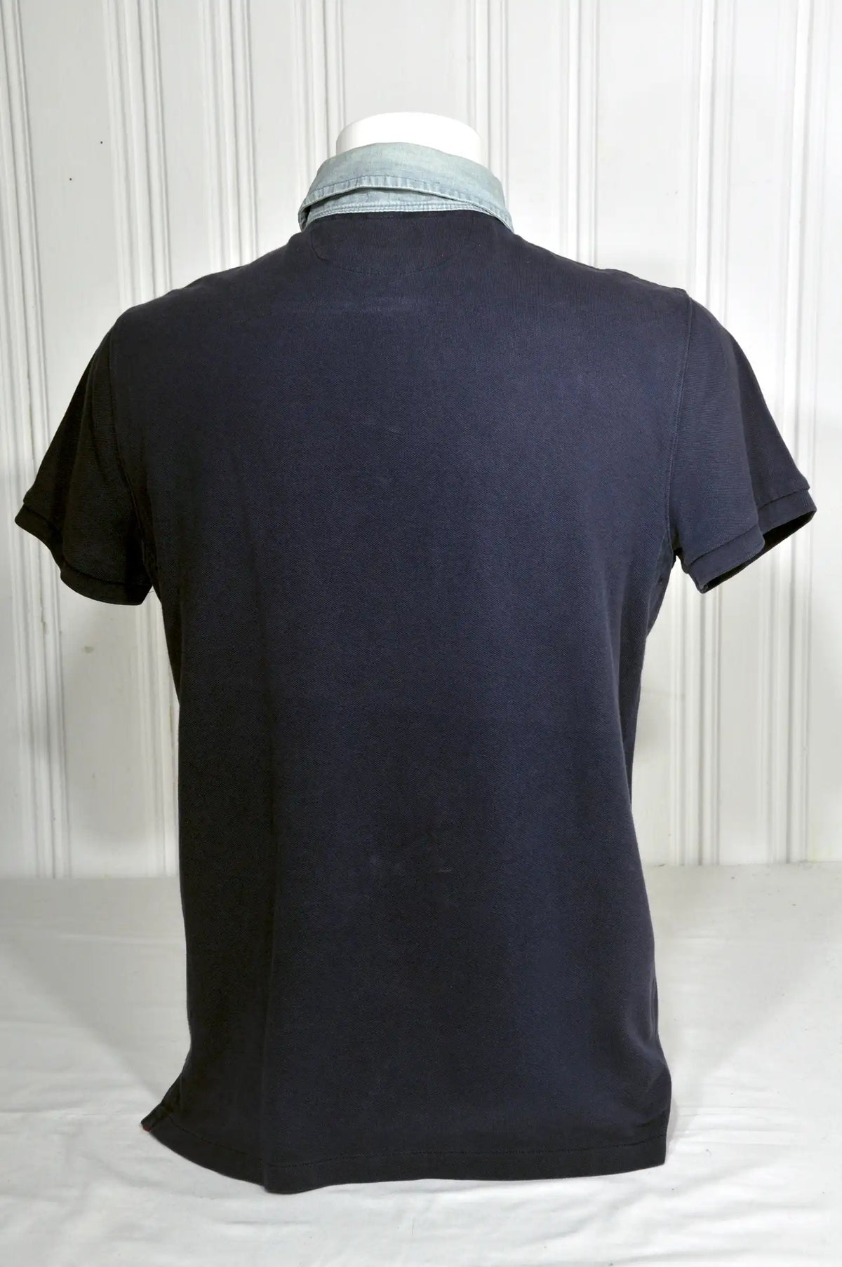 Polo Ralph Lauren U.S.A. Bleu Marine Col en Jean – Taille M