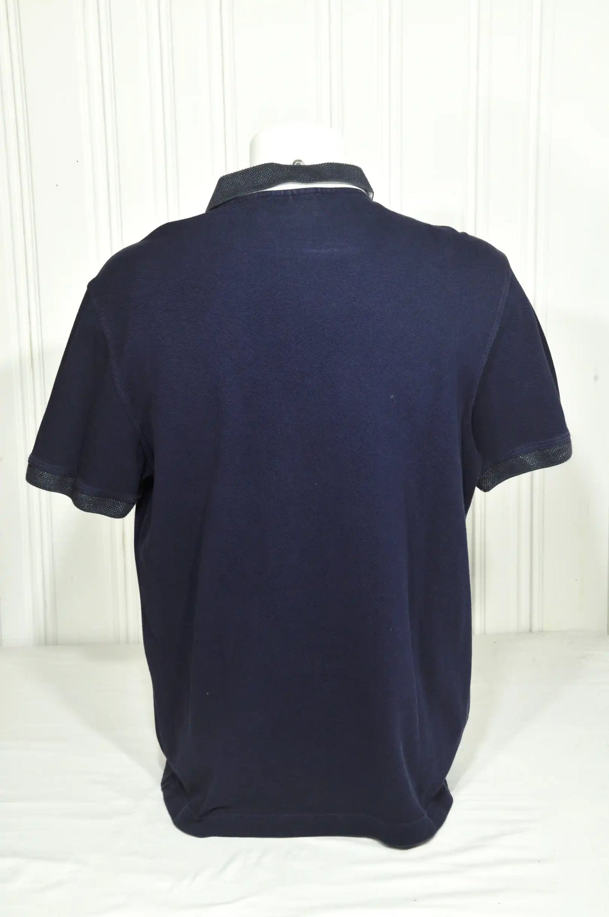 Polo Lacoste Homme Bleu Marine Col Contrastant – Taille 6/XL