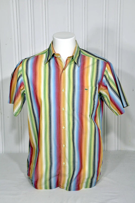 Chemise Lacoste Homme Rayée Multicolore – Taille 39/M