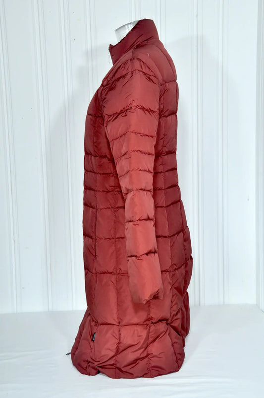 Doudoune longue Moncler femme – Rouge brique – Taille 2 (M)