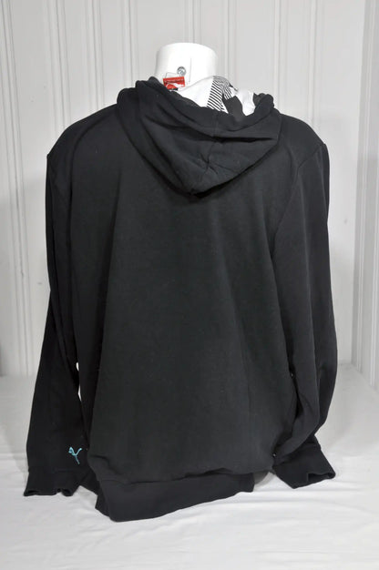 Sweat zippé à capuche Puma noir – Taille XXL