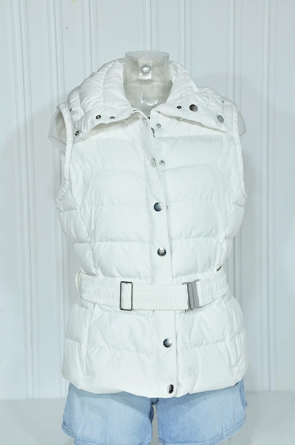 Doudoune sans manches Poivre Blanc – Blanche – Taille M