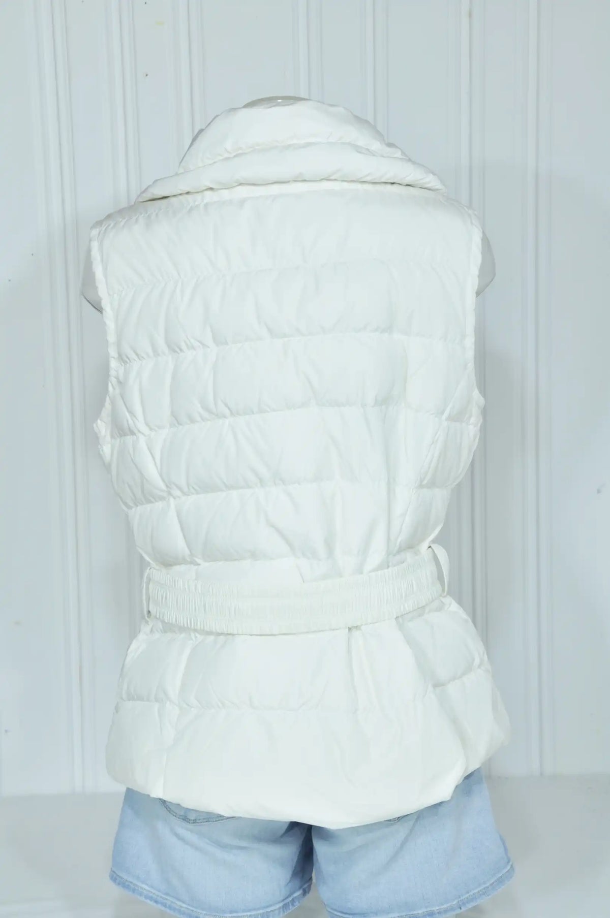 Doudoune sans manches Poivre Blanc – Blanche – Taille M
