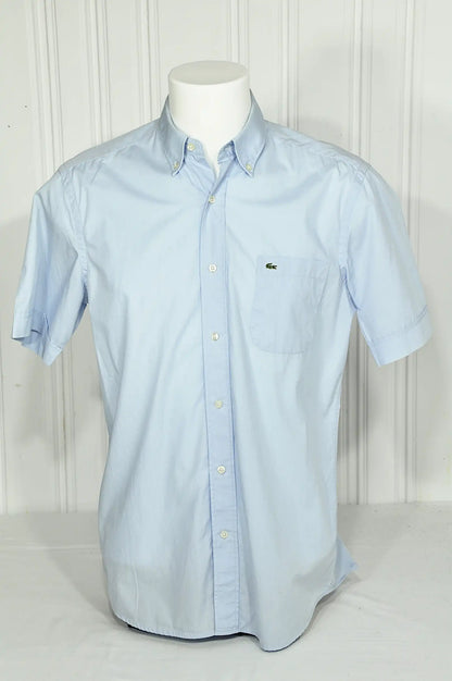 Chemise Lacoste Homme Bleu Ciel Manches Courtes – Taille 40