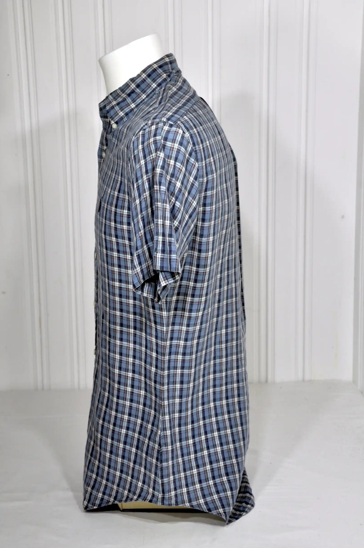 Chemise Ralph Lauren Vintage à Carreaux Bleus – Taille S
