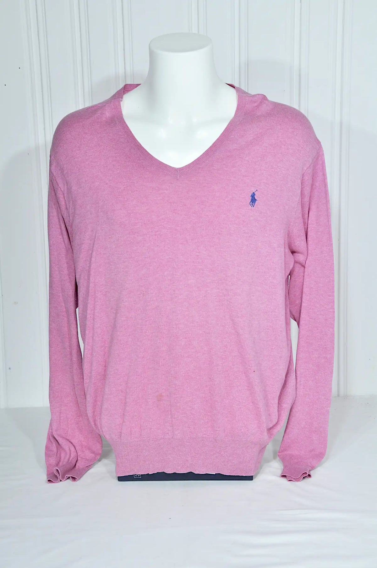 Pull Ralph Lauren rose en coton – Taille XXL
