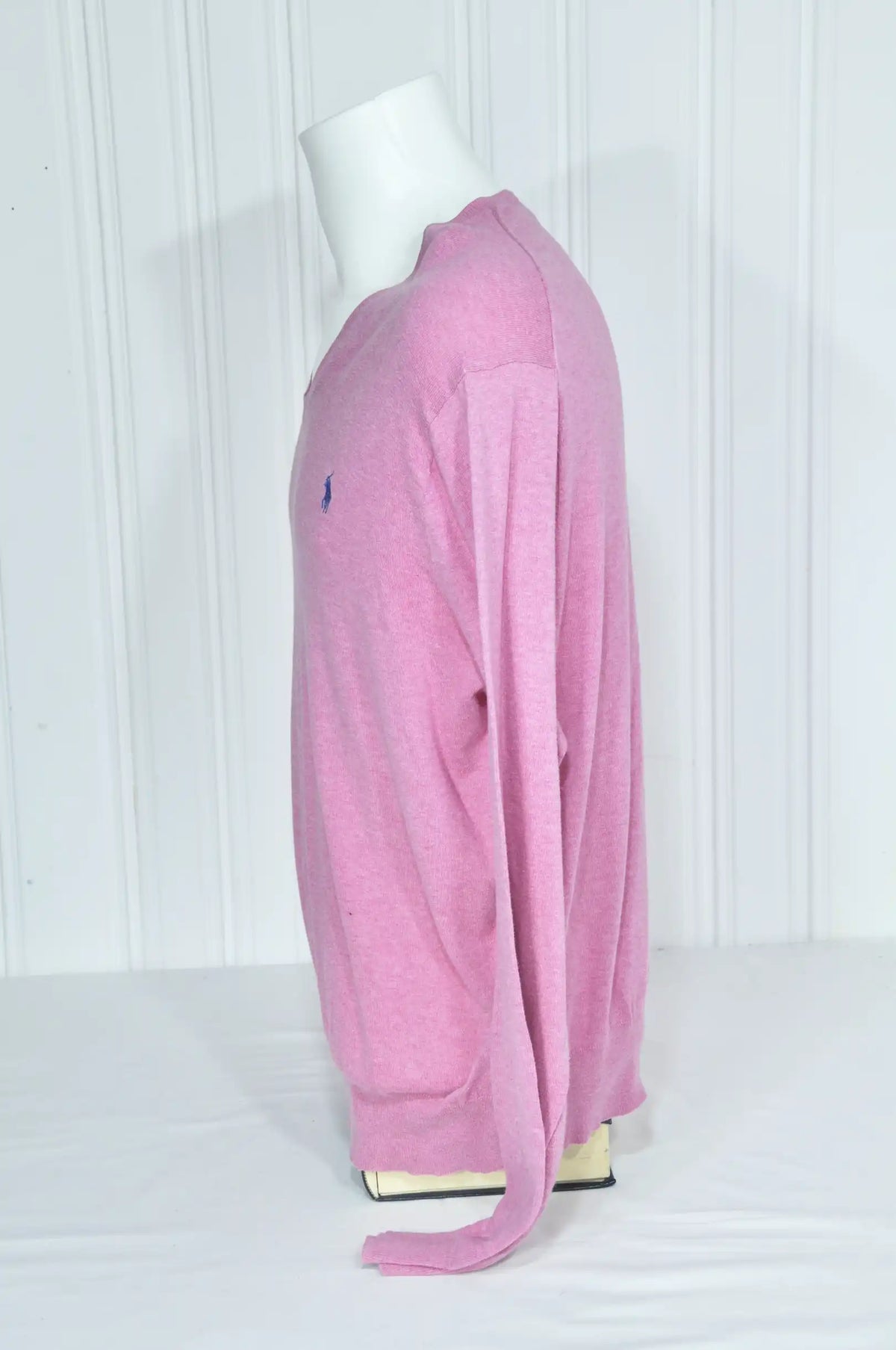 Pull Ralph Lauren rose en coton – Taille XXL