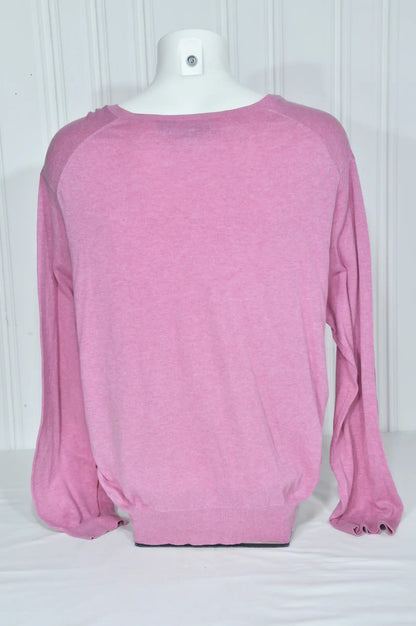 Pull Ralph Lauren rose en coton – Taille XXL