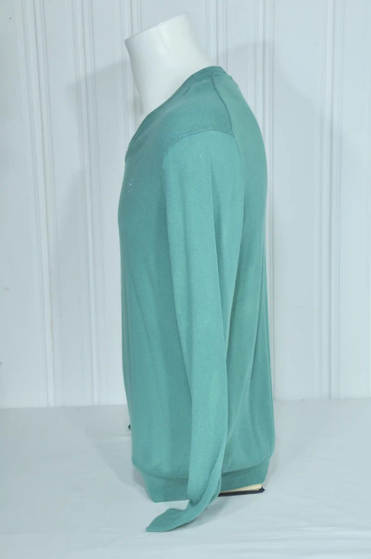 Pull Ralph Lauren vert à col V – Taille M