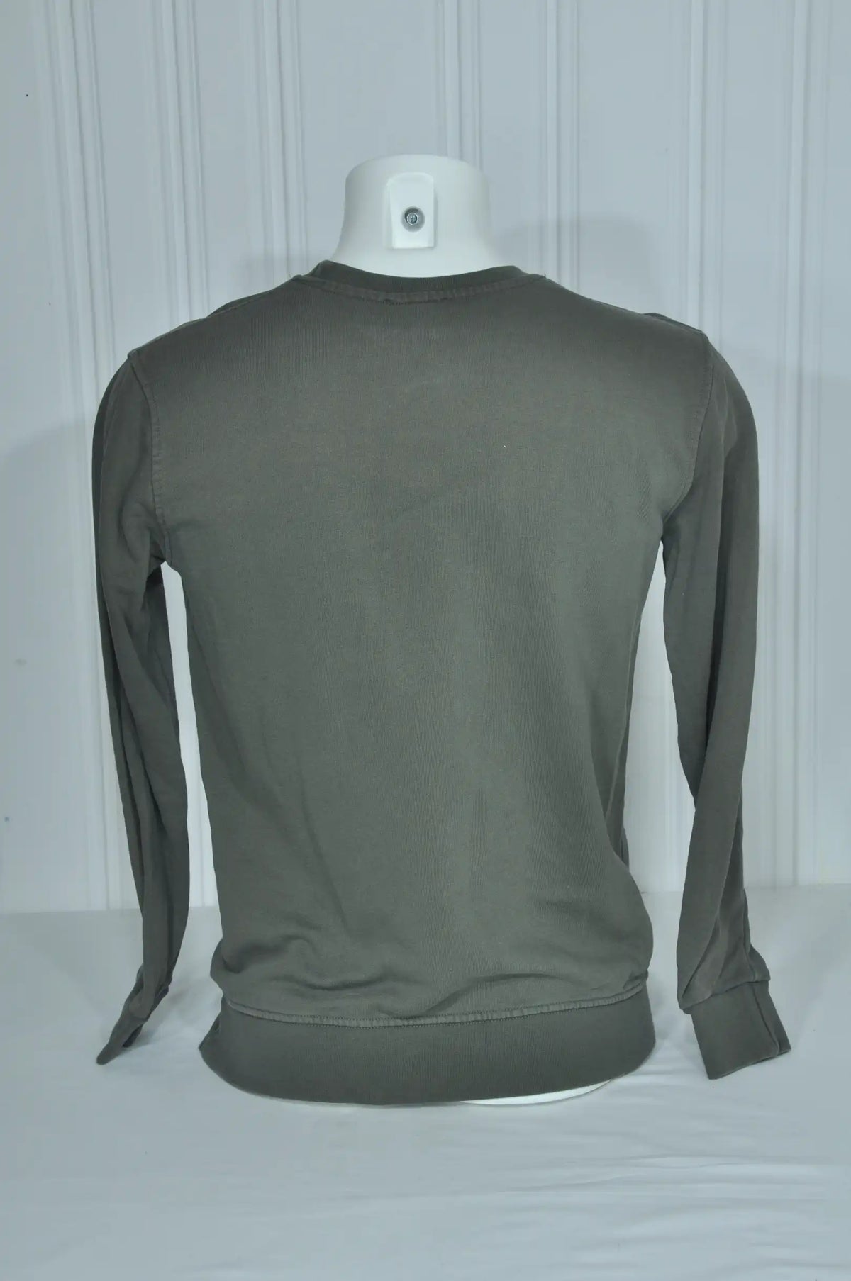 Sweat Kenzo Paris vert olive à tigre brodé – Taille S