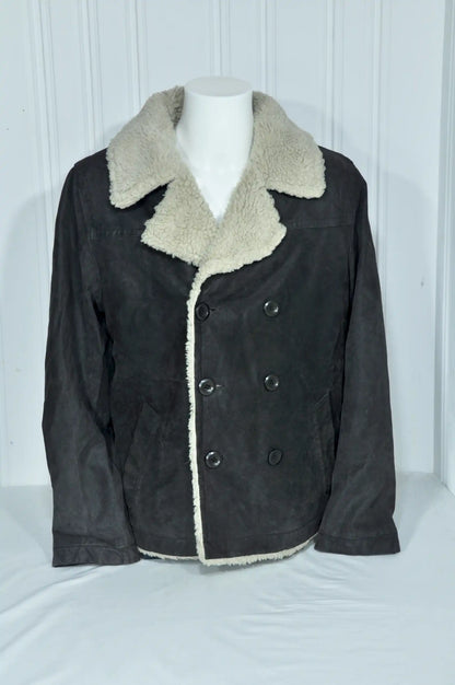 Blouson vintage ELDYS en cuir marron – Taille XL