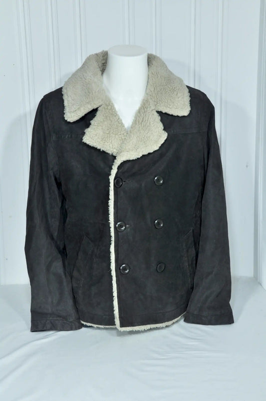Blouson vintage ELDYS en cuir marron – Taille XL