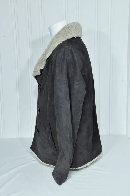 Blouson vintage ELDYS en cuir marron – Taille XL
