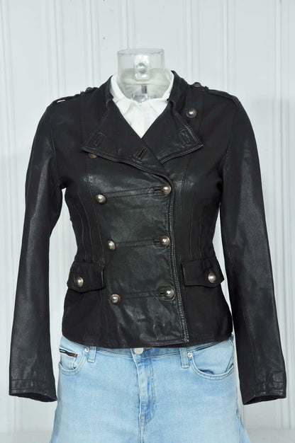 Veste en cuir marron S OAKWOOD vintage