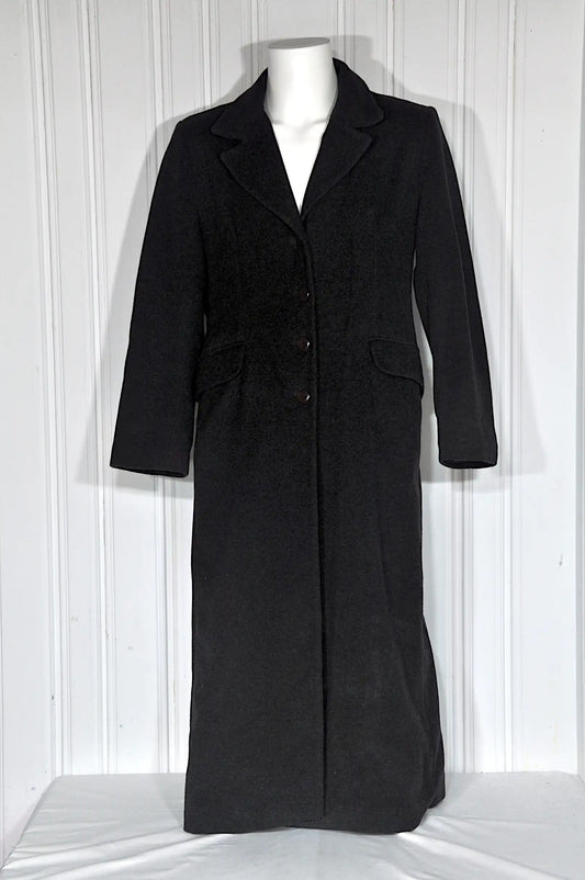 Manteau long Renatto BENE en laine – Gris anthracite – Taille 44