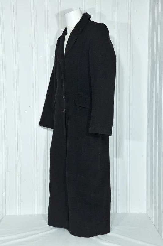 Manteau long Renatto BENE en laine – Gris anthracite – Taille 44