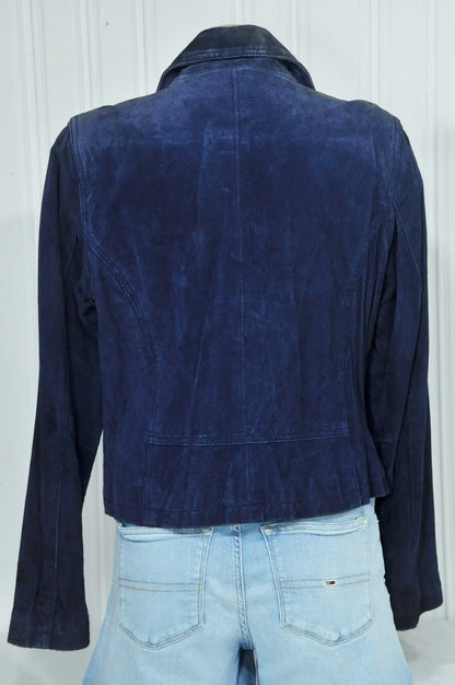 Perfecto en daim bleu roi T44- vintage