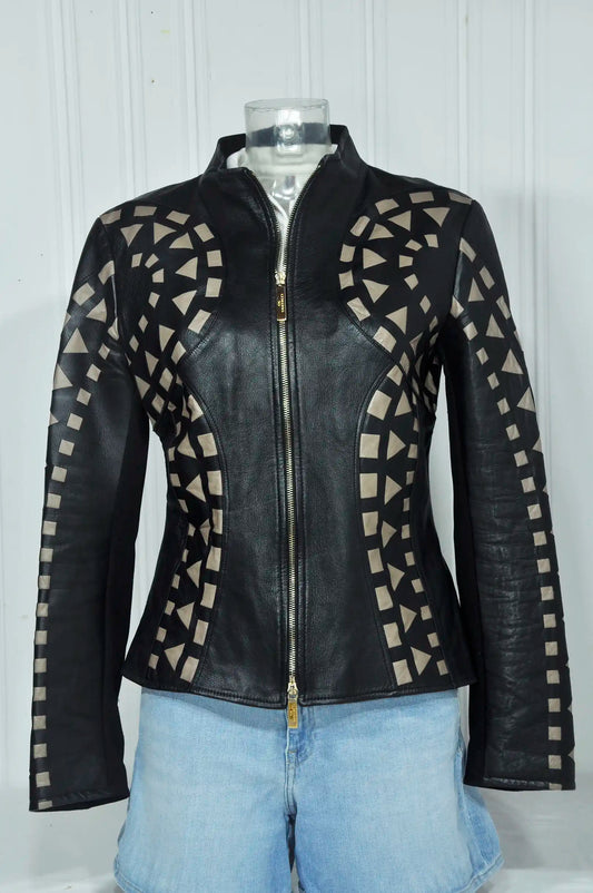 Veste en cuir T:44 vintage