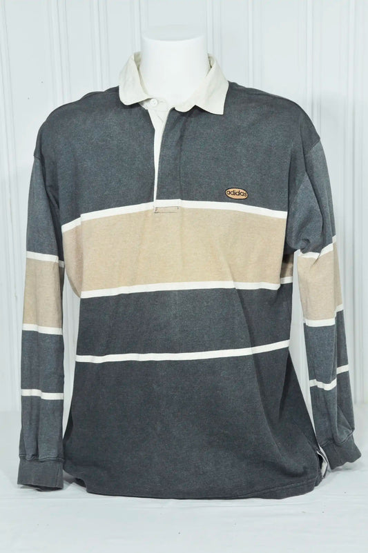 Vintage Adidas Langarm-Polo XL