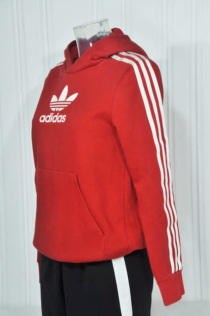 Sweat à capuche adidas 164 (13-14 ans) rouge vintage