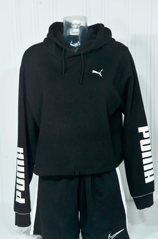 PUMA Vintage Crop-Sweatshirt schwarz