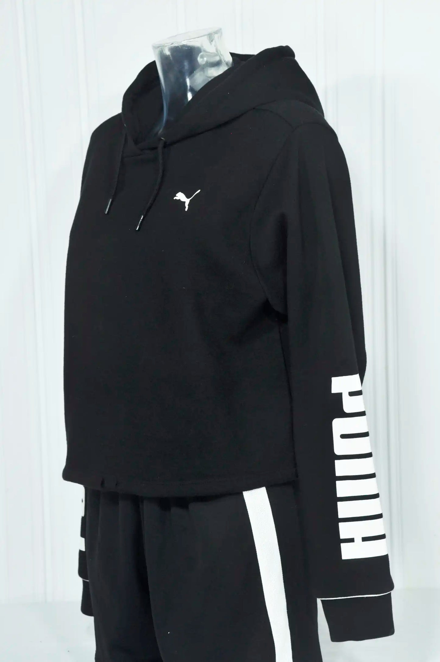 Sweat XL crop-top PUMA noir vintage