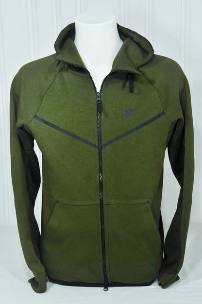 Veste à capuche S NIKE verte vintage