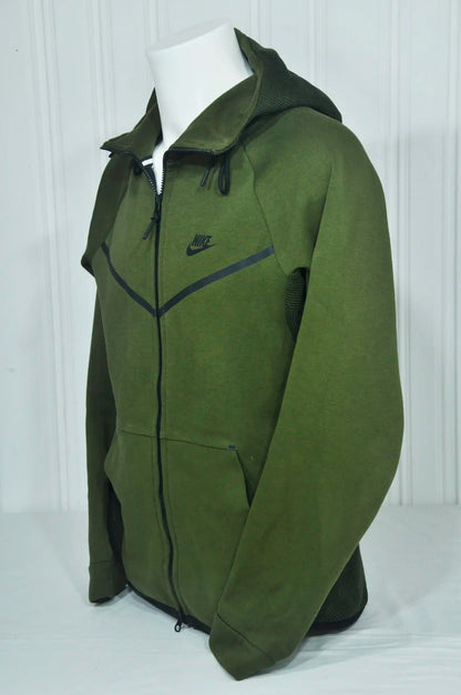 Veste à capuche S NIKE verte vintage