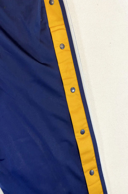 Pantalon de survêtement Adidas vintage bleu marine & jaune – Taille M