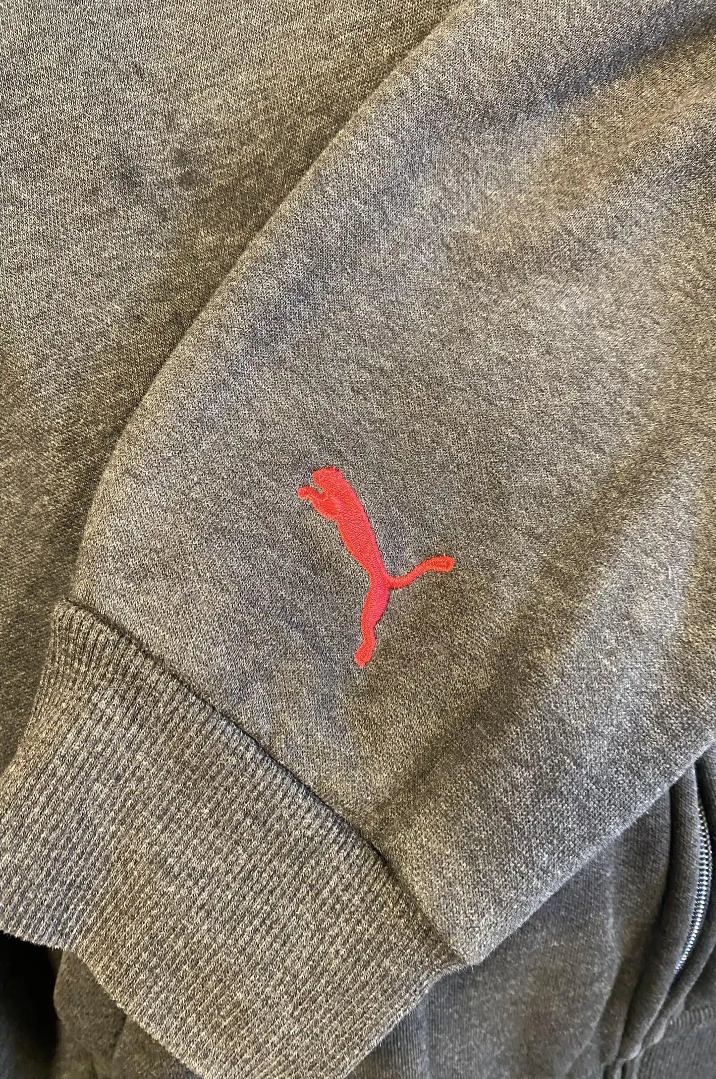 Sweat à capuche zippé Puma gris